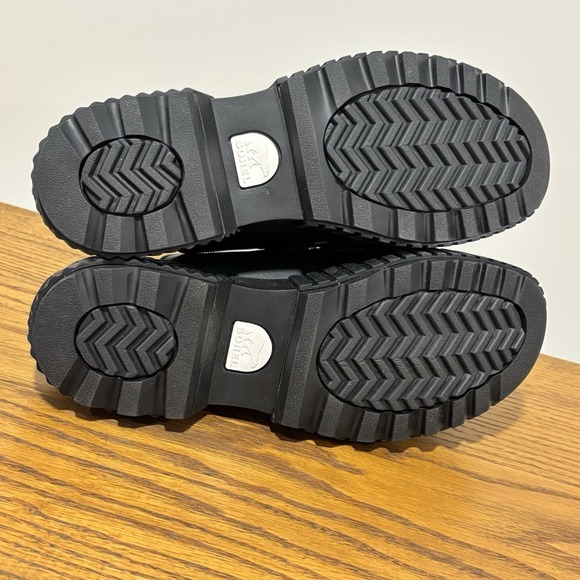 Sorel Ona Ave Loafer Leather Shoes for‎ Women Size 12 Black Slide New FLAW READ - Picture 10 of 10